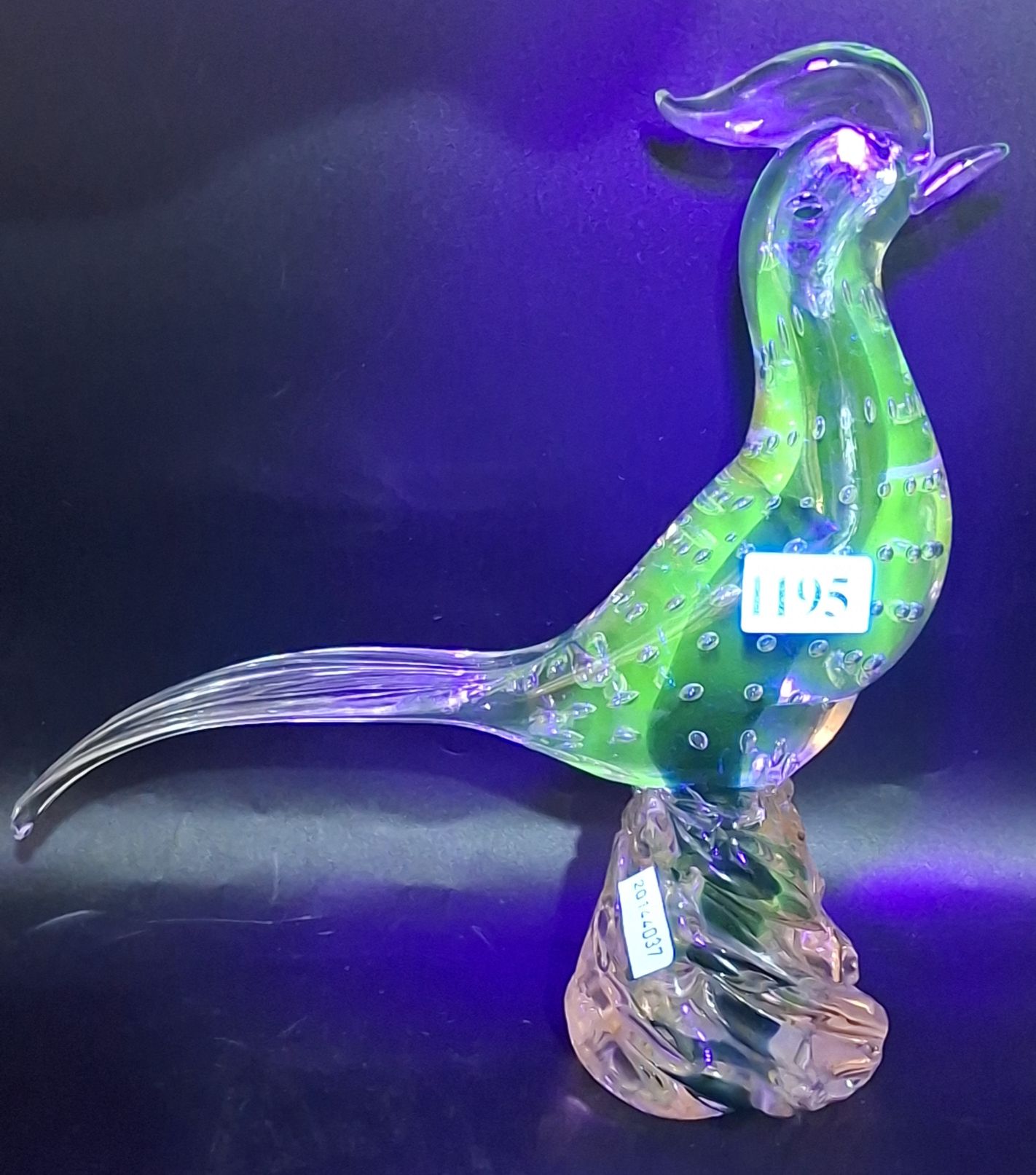 Murano Style Glass Bird