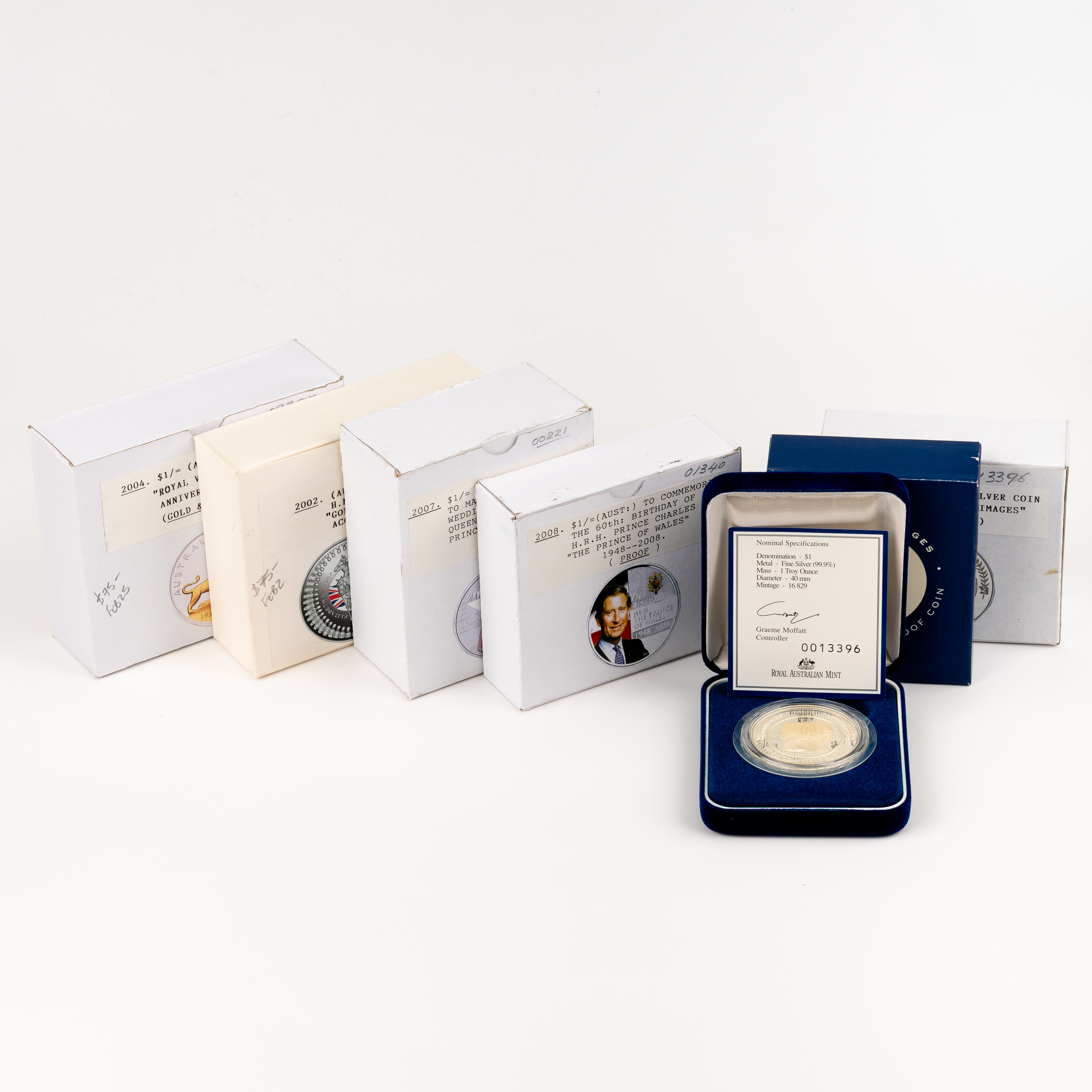250 · Elizabeth II, Perth Mint - Royal Issues, One Dollar, 1999 - 2008, FDC