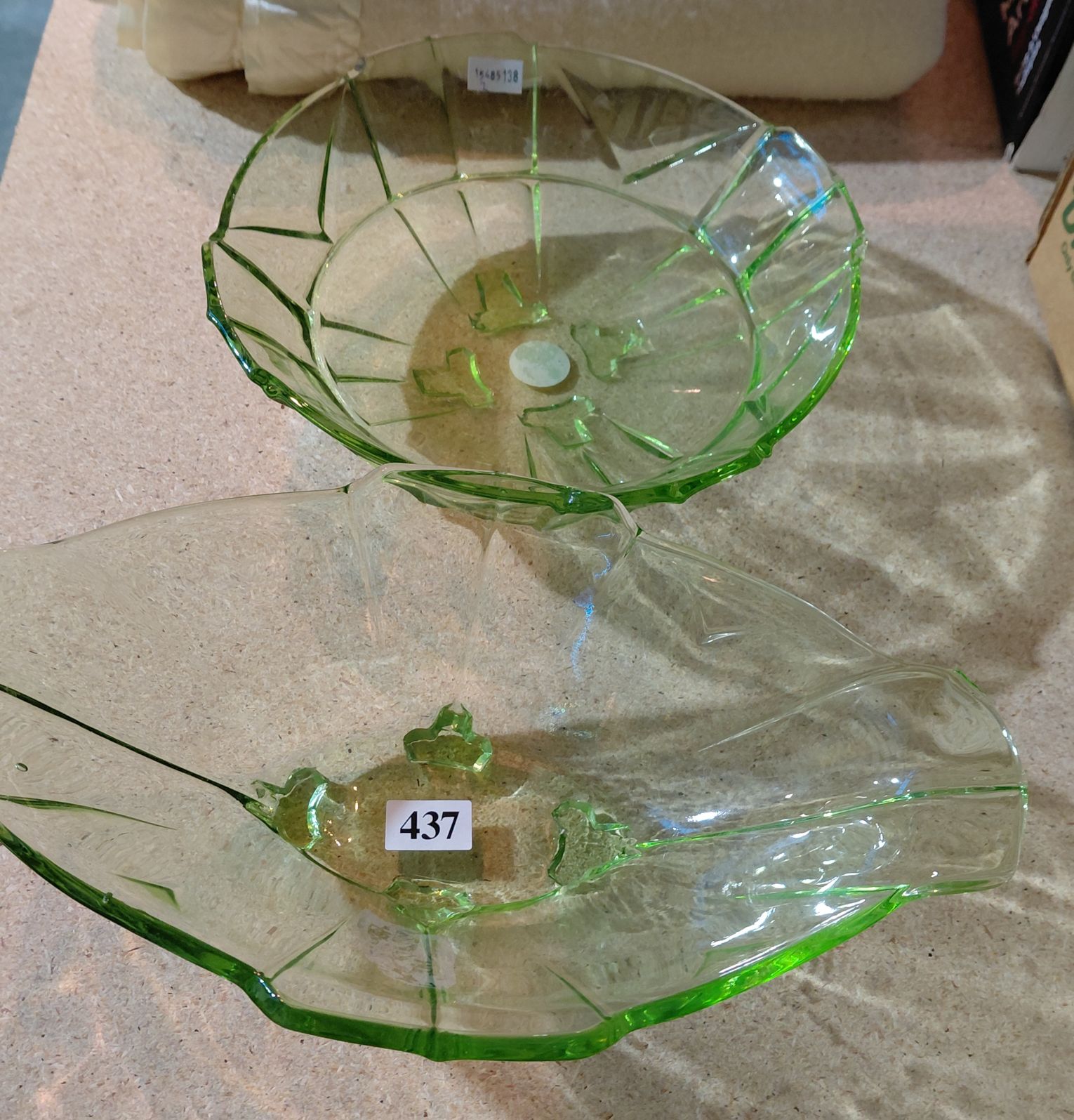 437 · TWO ART DECO SERVING BOWLS