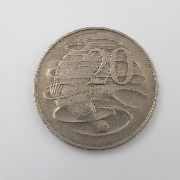 Wavey Baseline 20c Coin - 1966