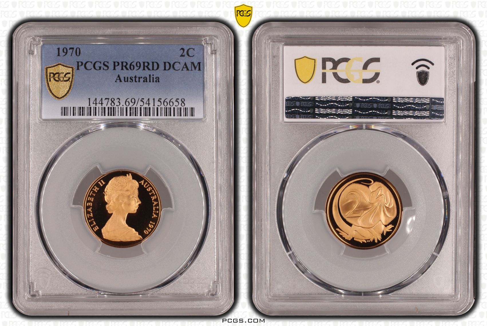 Two Cent, 1970, Pcgs Pr69dcam