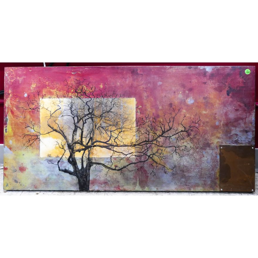 Margaretha Bootsma 'Broad Reach' Mixed Media Artwork 2003- 18x36''