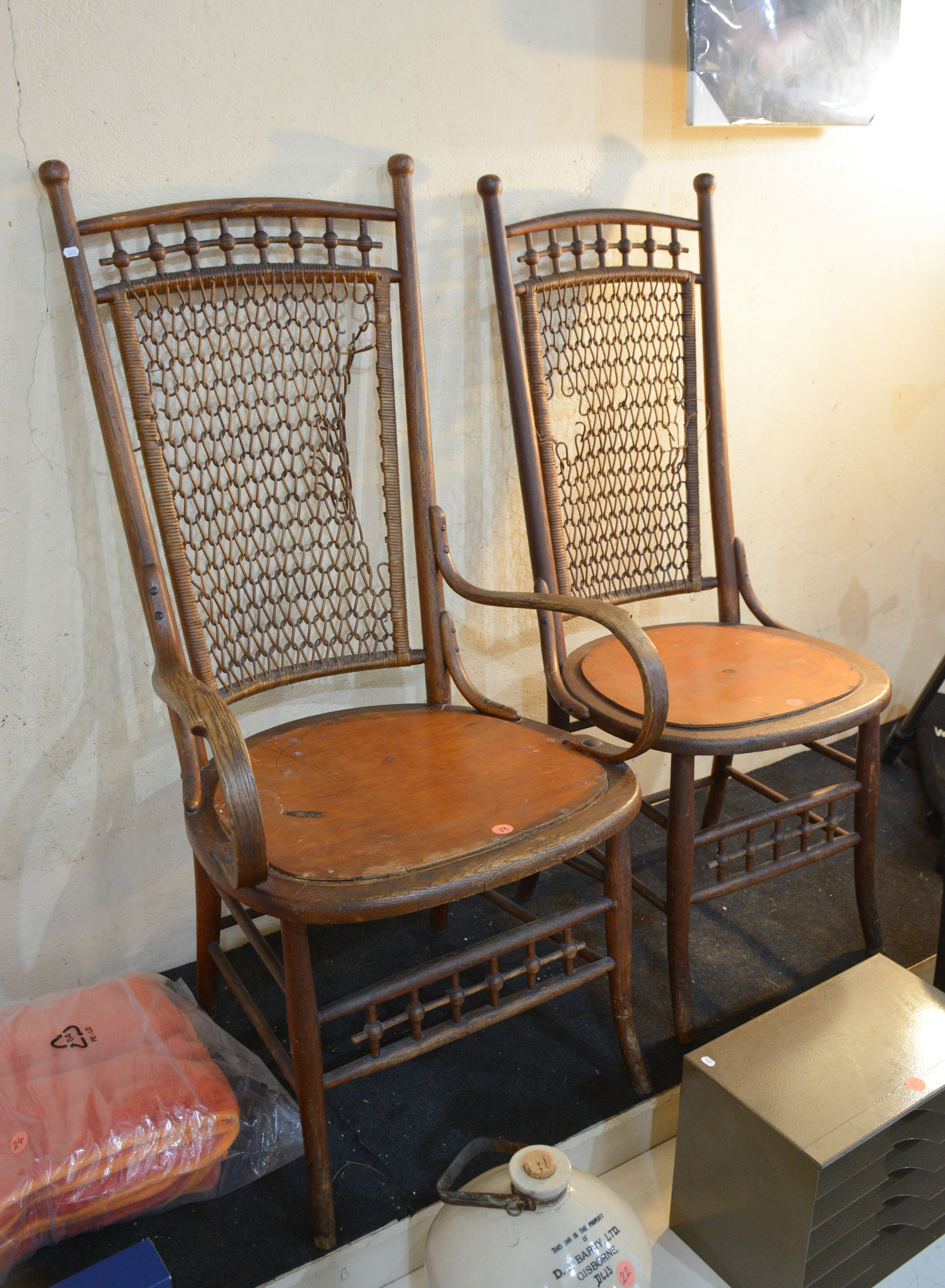 American Spindle Back Bentwood Chairs x 2 (AF) — NZ auction result