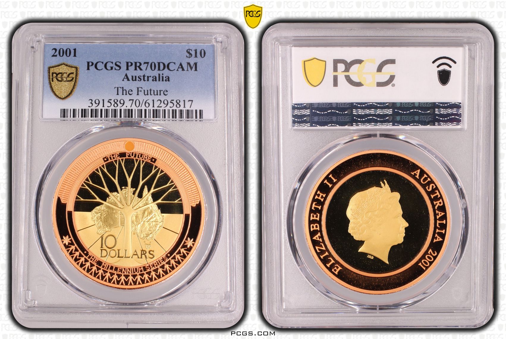 The Future, Ten Dollar, 2001, PCGS PR70DCAM