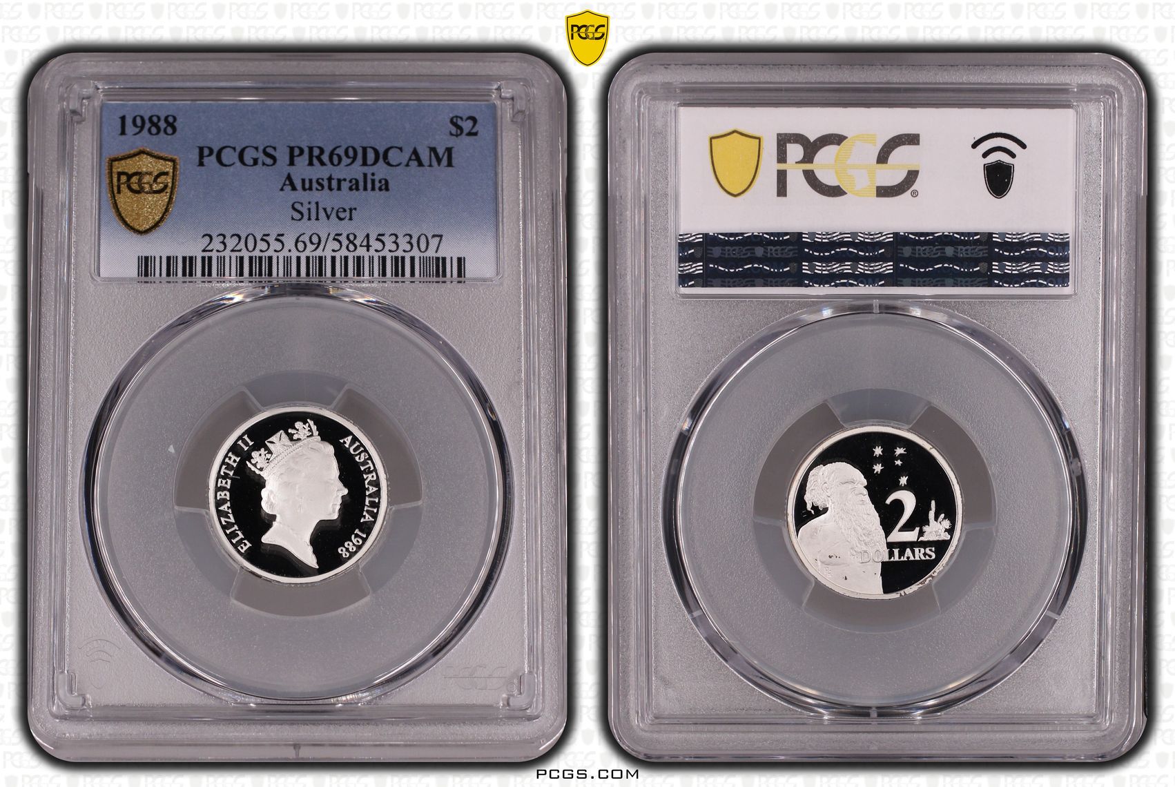Silver, Two Dollar, 1988, PCGS PR69DCAM