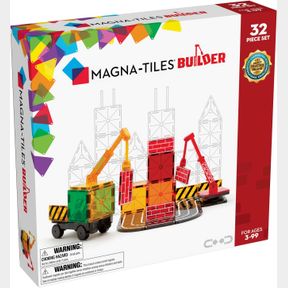 MAGNA-TILES BUILDER 32-PIECE MAGNETIC CONSTRUCTION SET, THE ORIGINAL MAGNETIC BUILDING BRAND