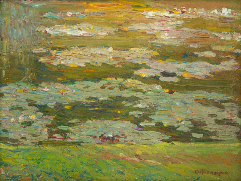 Pietro De Francisco
(Italian, 1873-1969)
Lac du Nymphees Bagatelle, Paris, 1921