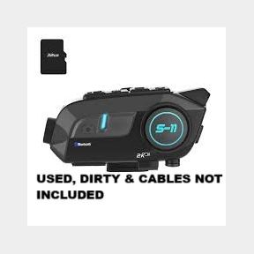SCS-S11 Bluetooth System with Integrated Action Camera - Perfect for Vlogging -(USED, DIRTY & CABLES NOT INCLUDED)-51726/1079 Bar 9900962149421 B3 (S4)
