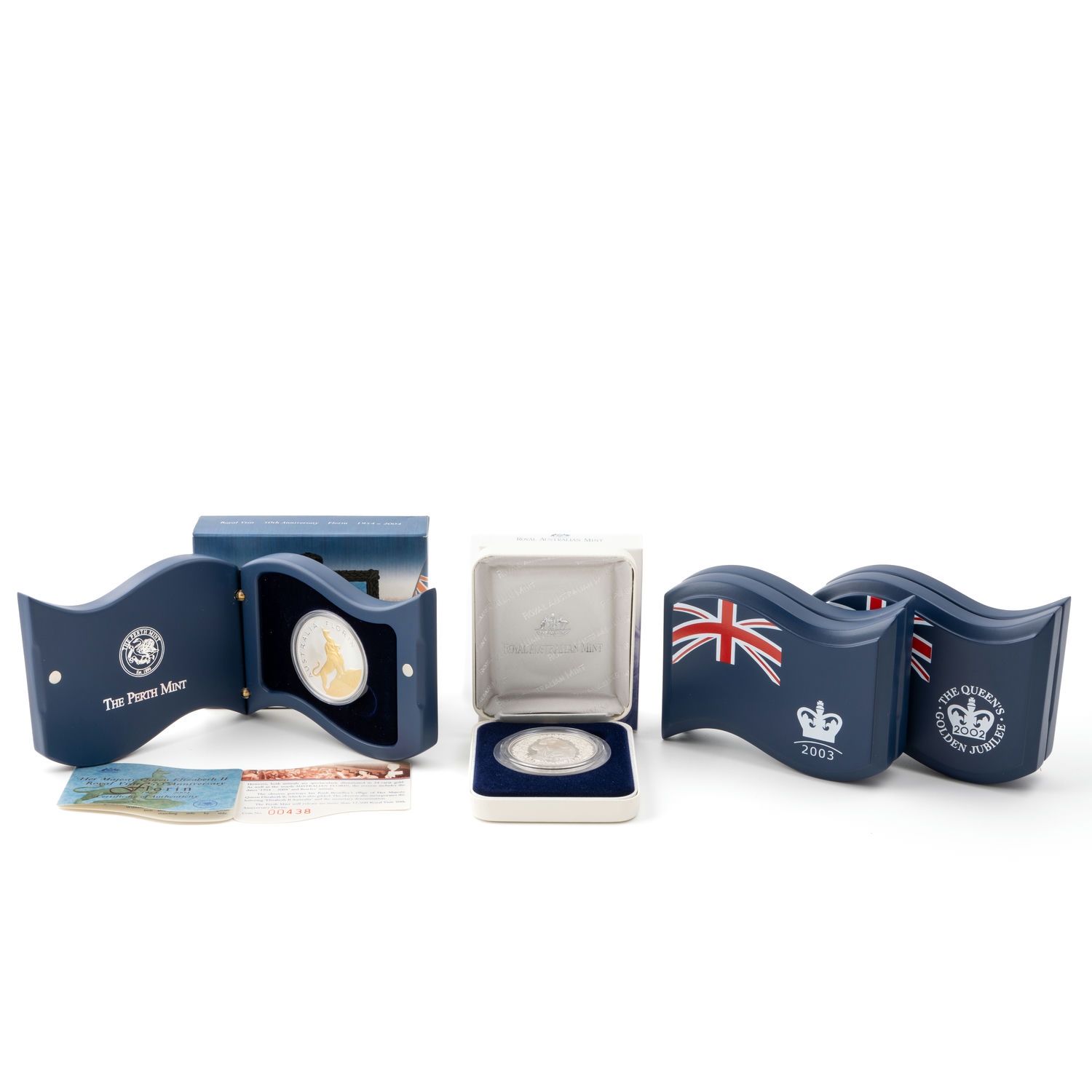 Elizabeth II, Royal Issues, One Dollar - Five Dollars, 2002 - 2004, FDC
