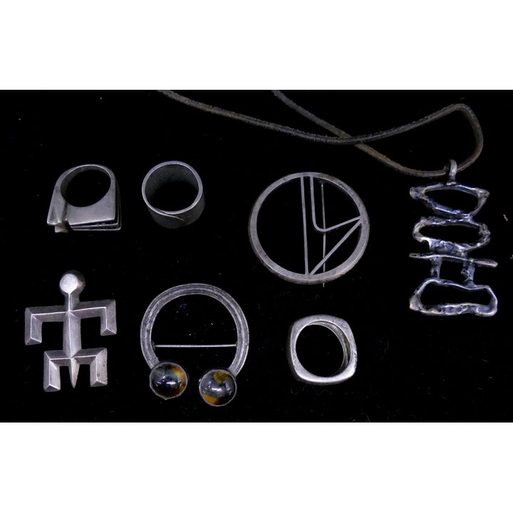 Box Sterling Modernist Jewelry