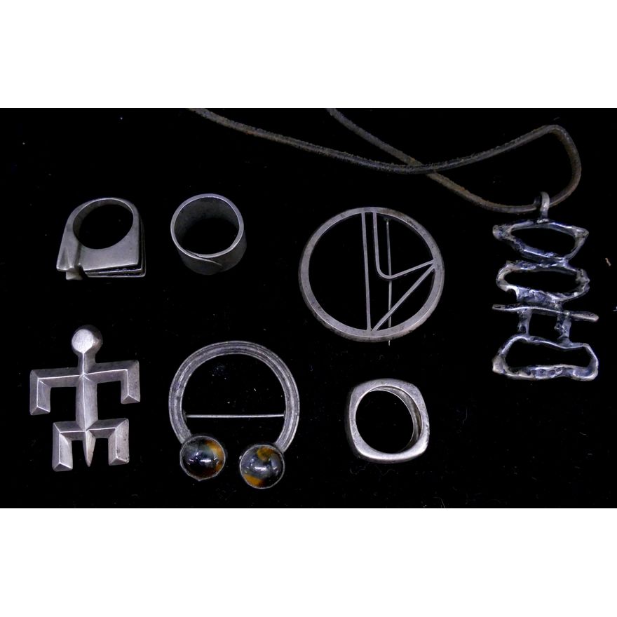 Box Sterling Modernist Jewelry