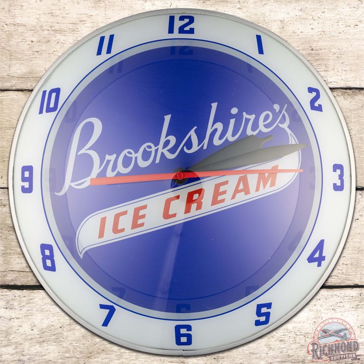 Brookshire's Ice Cream 15" Double Bubble Advertising Clock