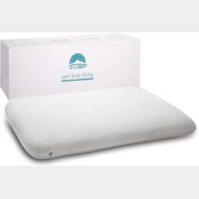 DLIGHT BEDDING SLIM 3.4" MEMORY FOAM FULL PILLOW-THIN, FLAT, SOFT YET SUPPORTATIVE FOR BELLY, BACK& STOMACH SLEEPERS