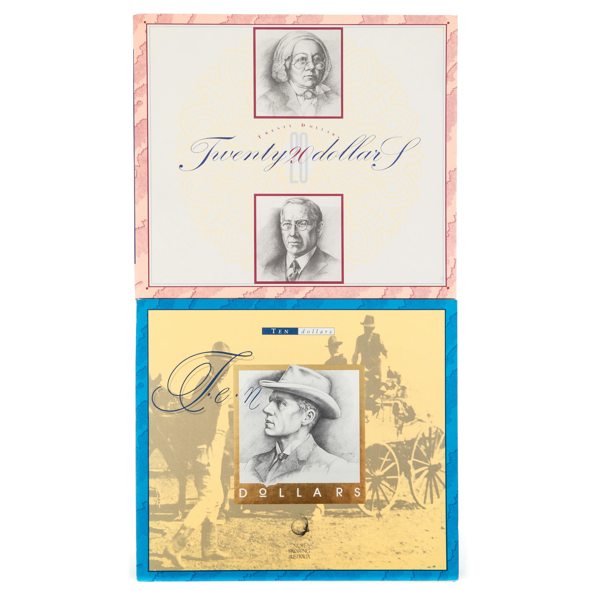 Fraser/Evans, Last & First Portfolio, Ten Dollars - Twenty Dollars, 1993 - 1994, UNC