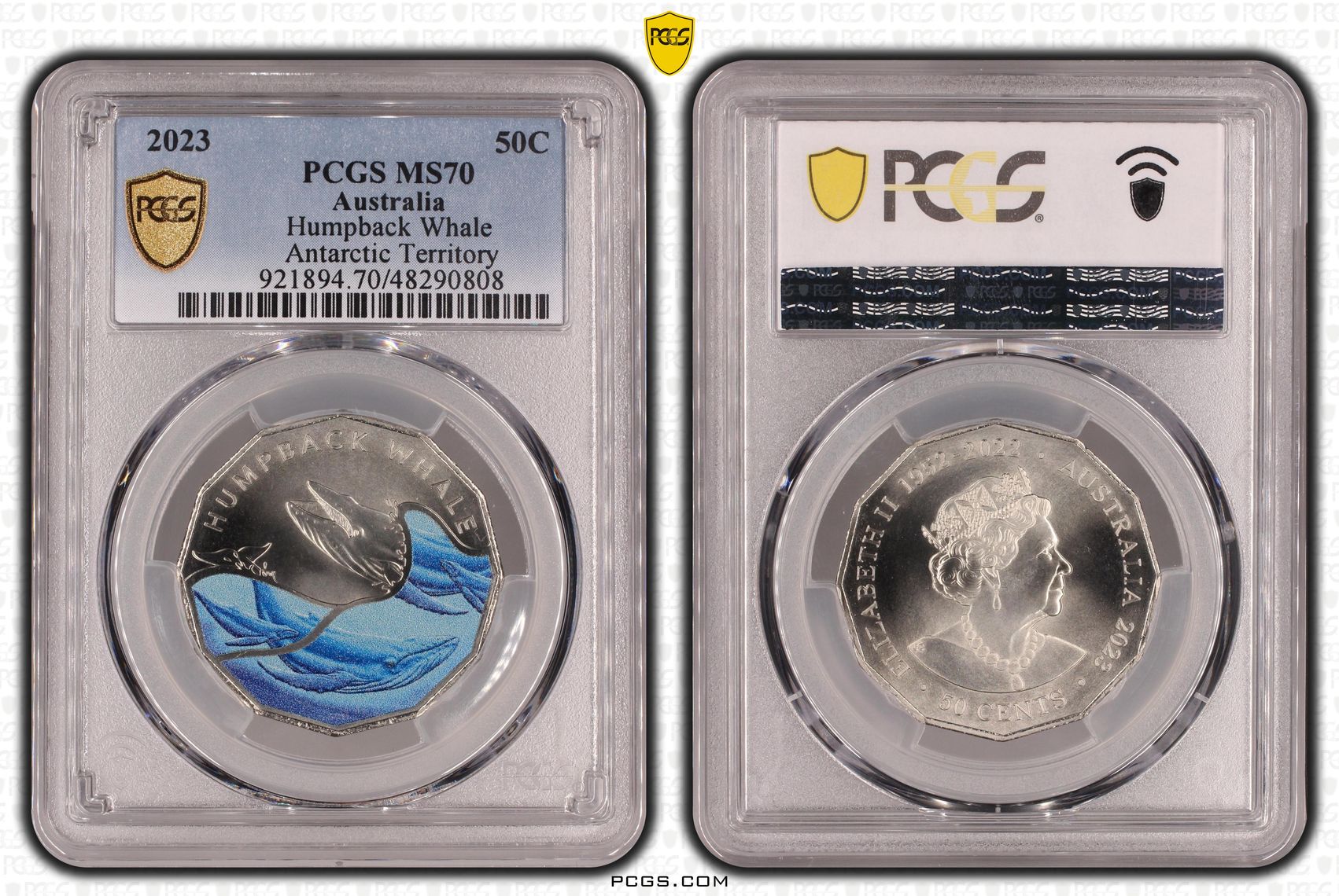 Fifty Cent, 2023, PCGS MS70