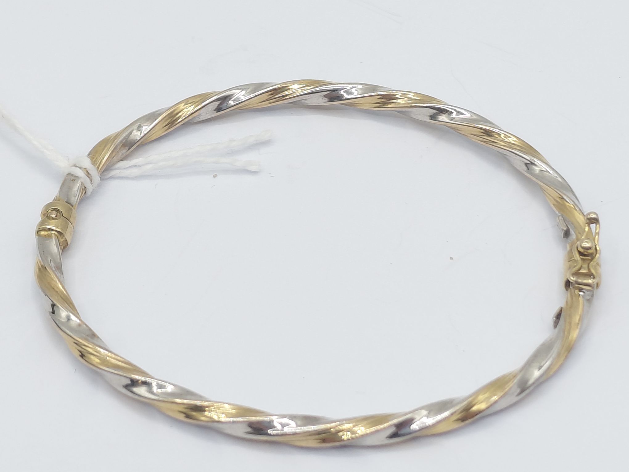9ct Gold And Silver Bangle