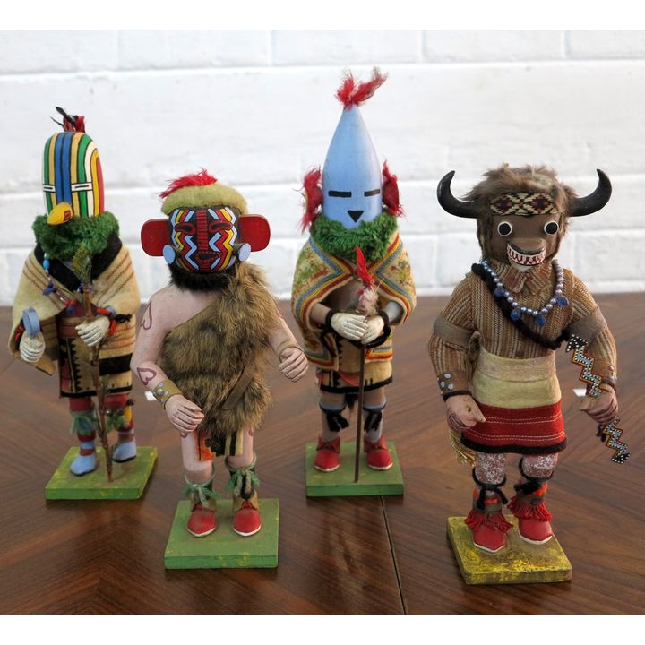 SET OF 4 KACHINA DOLLS