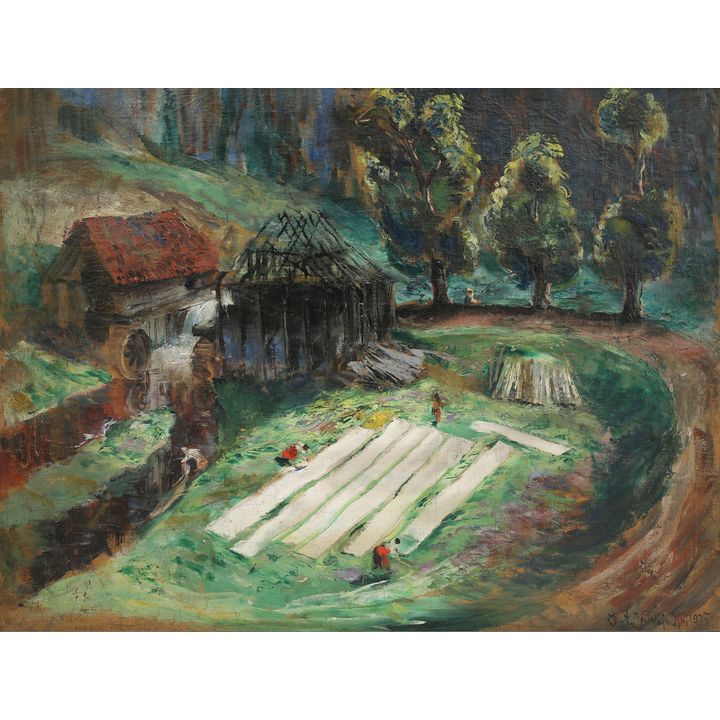 Aleksander Jędrzejewski | Bielenie płótna, 1935 r.