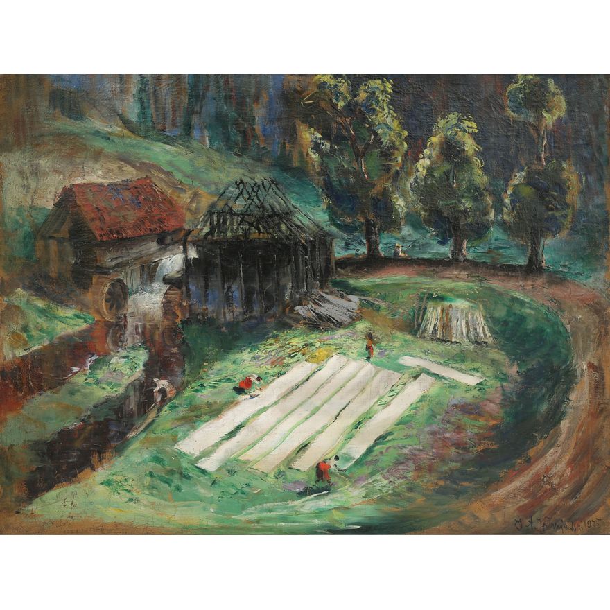 Aleksander Jędrzejewski | Bielenie płótna, 1935 r.