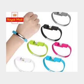 BRAND NEW - iPhone USB Bracelet Wristband Charger Data Cable - Green - 0.2 m --51464/3459 B (0A) (BB 5)