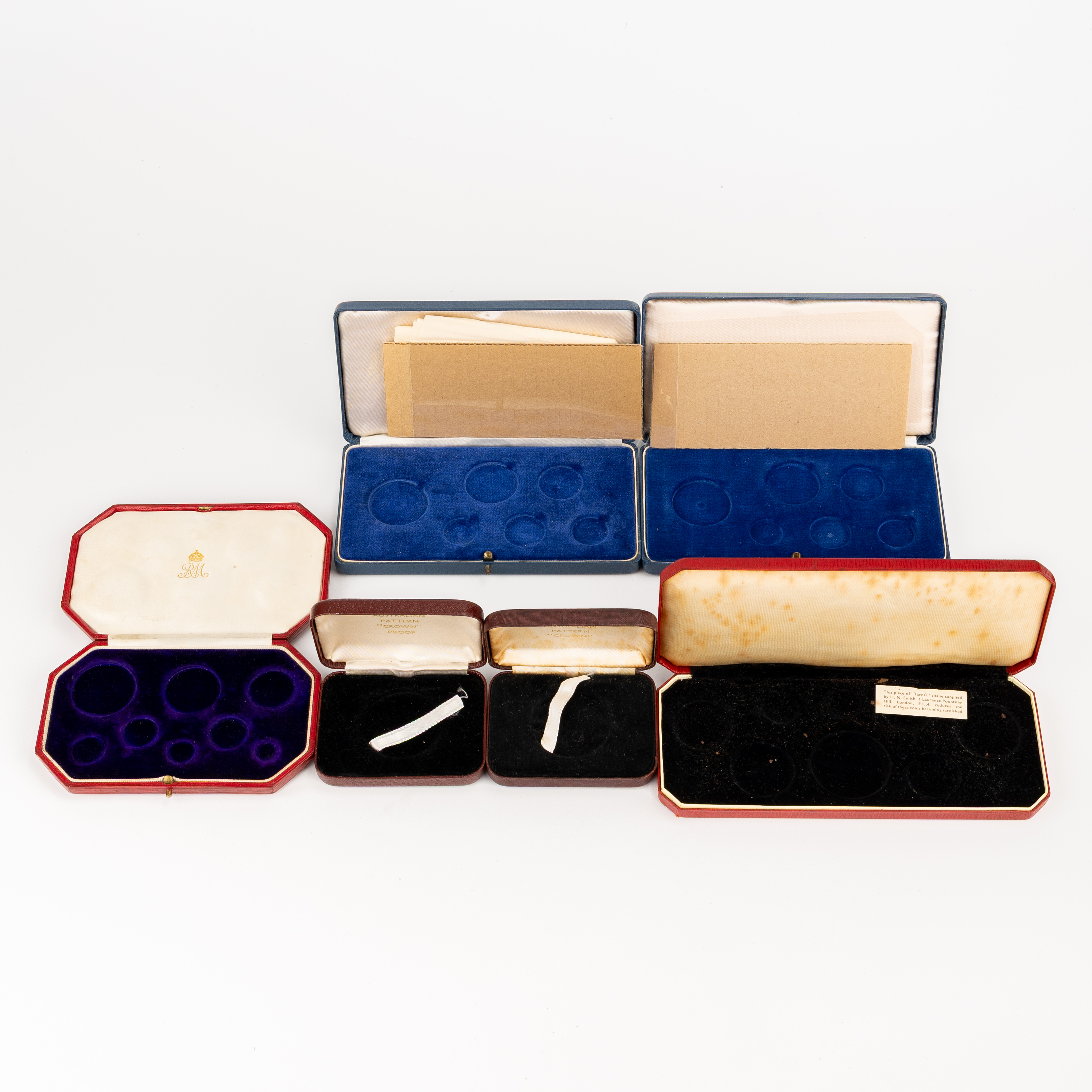 83 · Royal Mint and RAM coin cases, 1911 - 1967