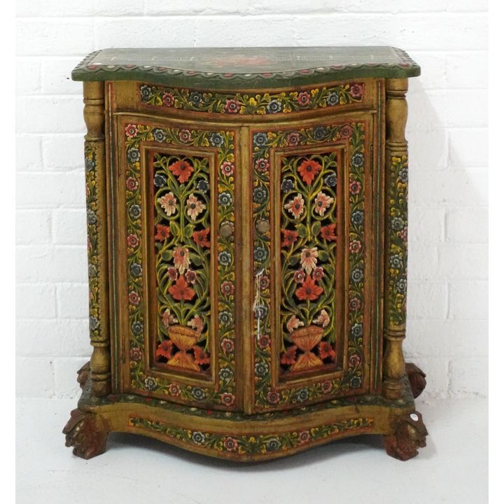 INDIAN PAINTED SIDE CABINET