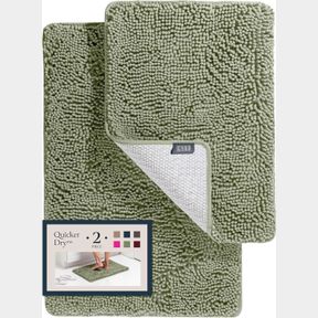 BELADOR BATHROOM RUGS SETS 2 PIECE - PLUSH BATH MAT SET QUICK-DRY SOFT CHENILLE BATHROOM MAT WITH RUBBER BACKING, ABSORBENT BATH R