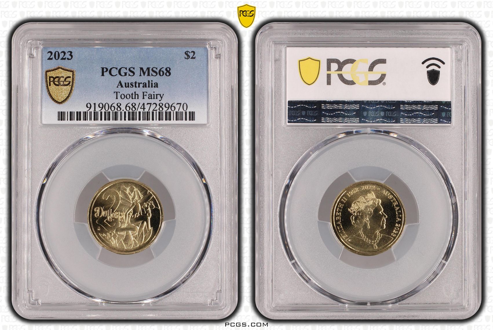 Tooth Fairy, Two Dollar, 2023, PCGS MS68