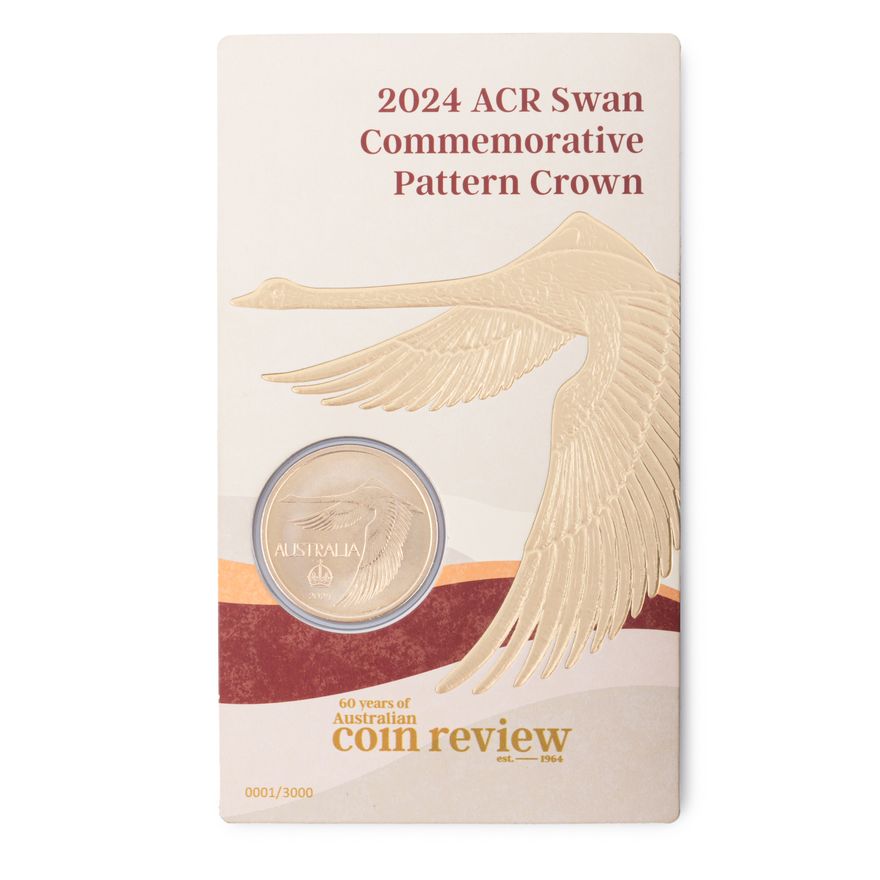 Card #0001/3000, 2024 ACR Swan Commemorative Pattern Crown Aluminium-Bronze, UNC