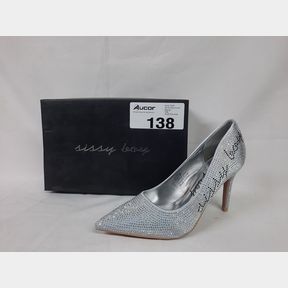 SISSY BOY- INFINITE SHINE BLING BRANDED COURT - SILVER - UK 5 -