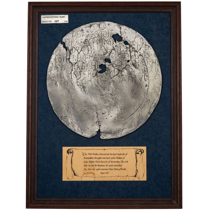 Replica of Dirk Hartog Plate, 1988,
