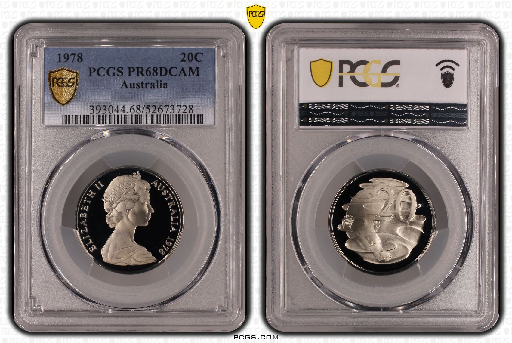 Twenty Cent, 1978, PCGS PR68DCAM
