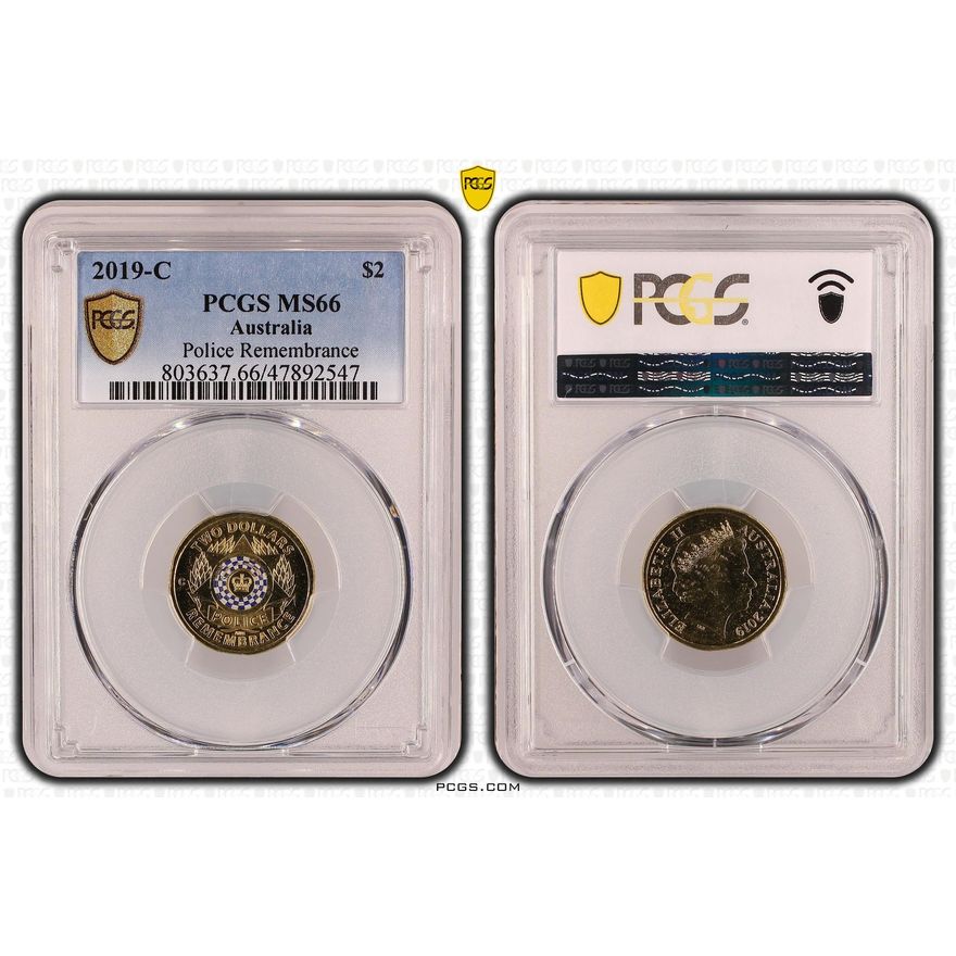 Police Remembrance, Two Dollar, 2019-C, PCGS MS 66
