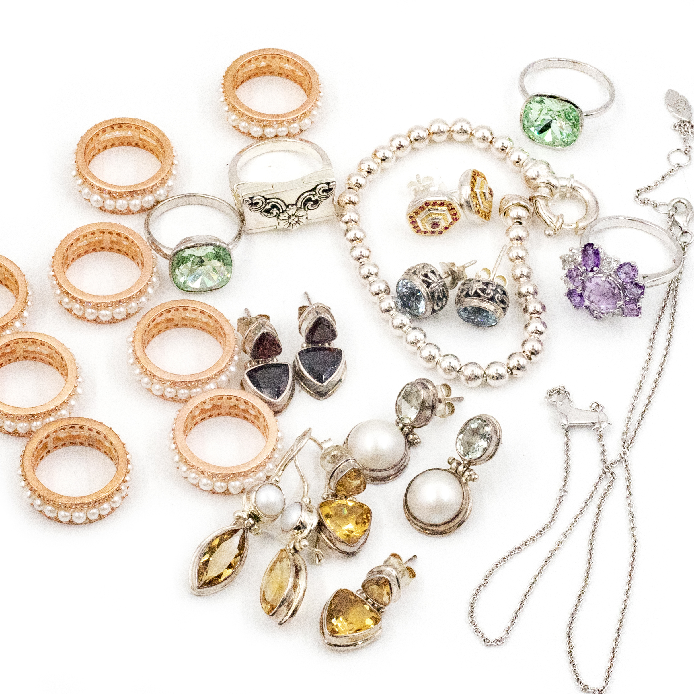 Mix Lot of Silver Jewellery