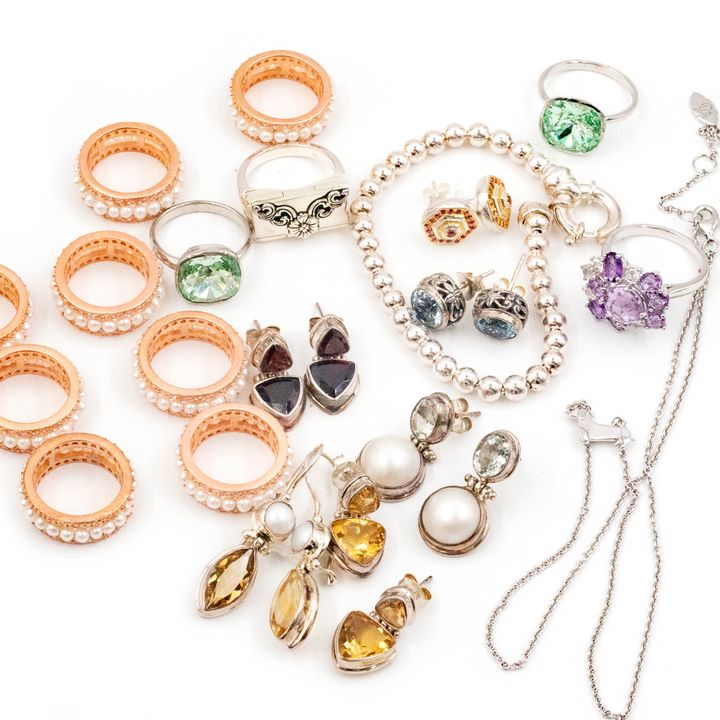 Mix Lot of Silver Jewellery