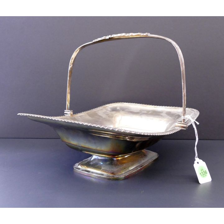 William Bateman Georgian Silver Basket- 9x12''- 945g