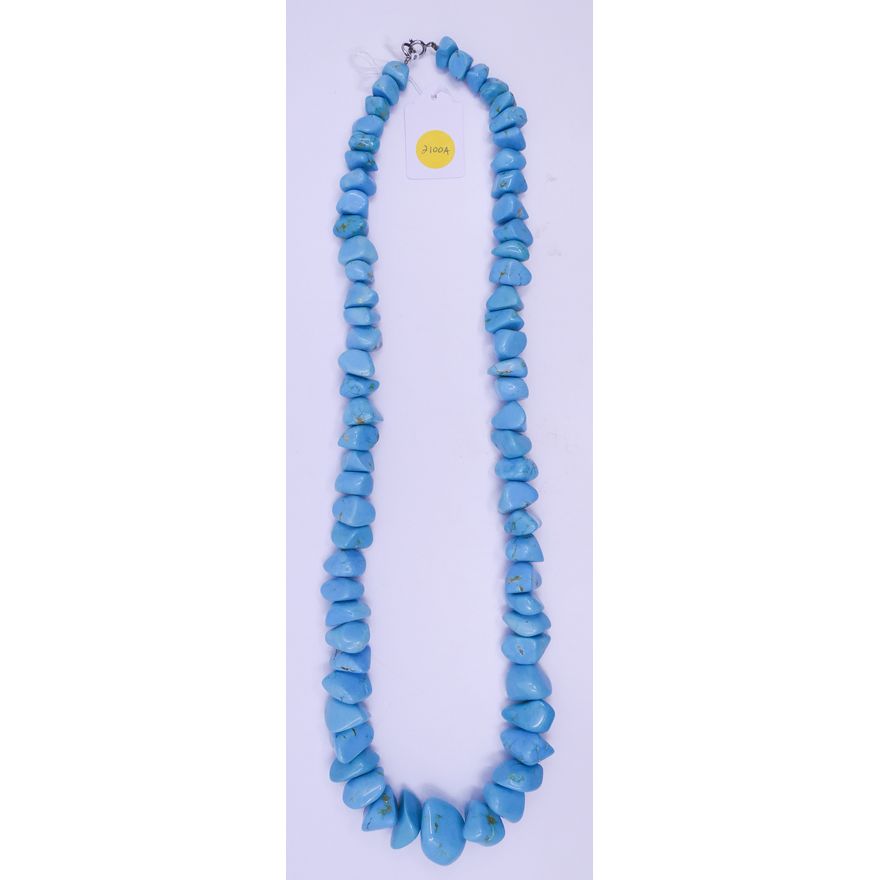 Strand Large Turquoise Bead- 32'' with beads up to 1''