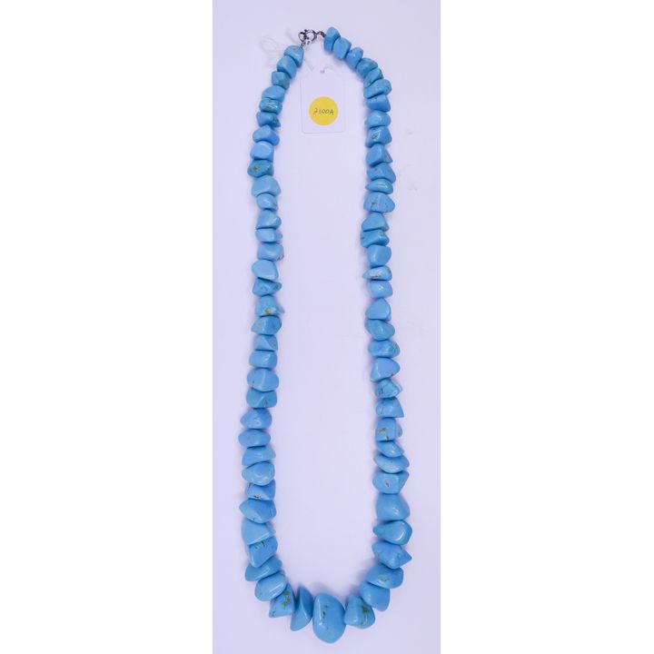 Strand Large Turquoise Bead- 32'' with beads up to 1''