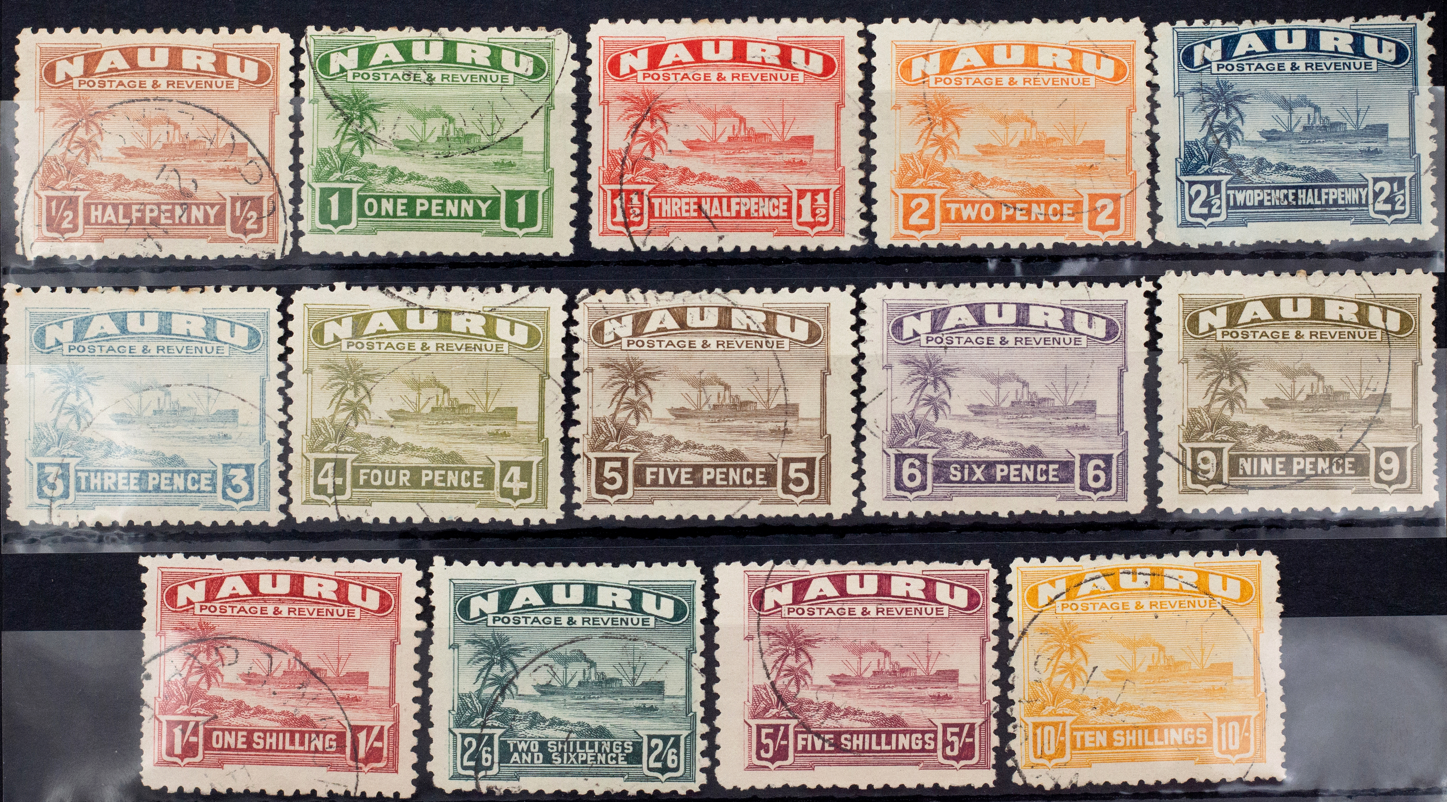 65 · Nauru, Ship, 1924, Fine