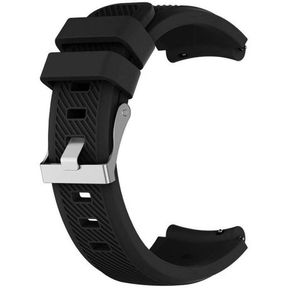Silicone Strap For Huawei Watch GT Smart Watch (46mm) 22mm Black |