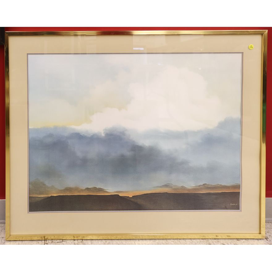 Taylor 1976 Landscape Art Print Framed 32''x40''