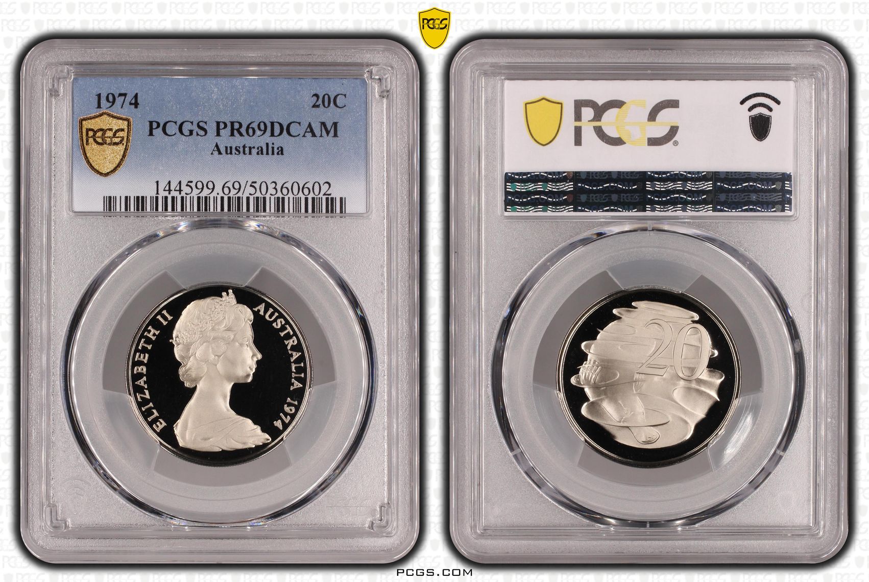 , Twenty Cent, 1974, PCGS PR69DCAM