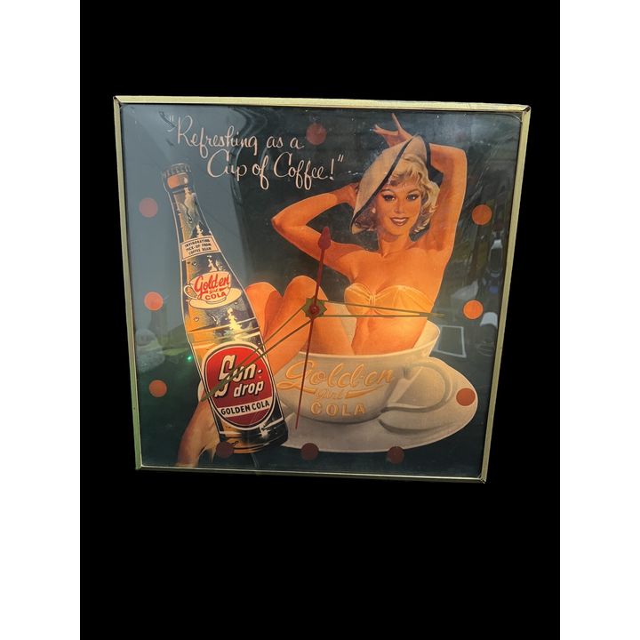 Reproduction Sundrop Pam Soda Clock
