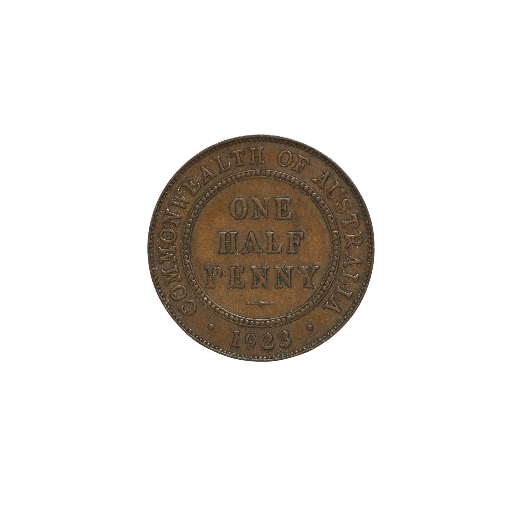 885. · George V, Half Penny, 1923, gFine