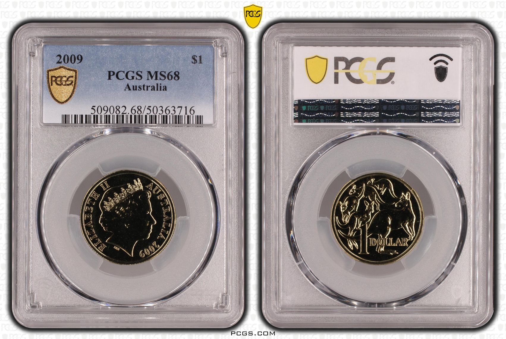 One Dollar, 2009, PCGS MS68