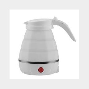 Portable Silicone Travel Folding Electric Water Kettle - White -- bar -9902091215572- 51736/1746 SN B2 (S8)