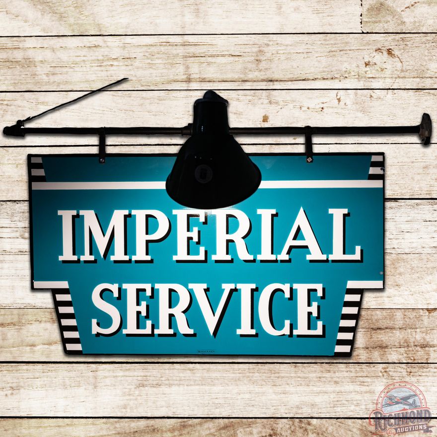 42" Chrysler Imperial Service DSP Sign & Lighted Hanging Bracket - 9.5