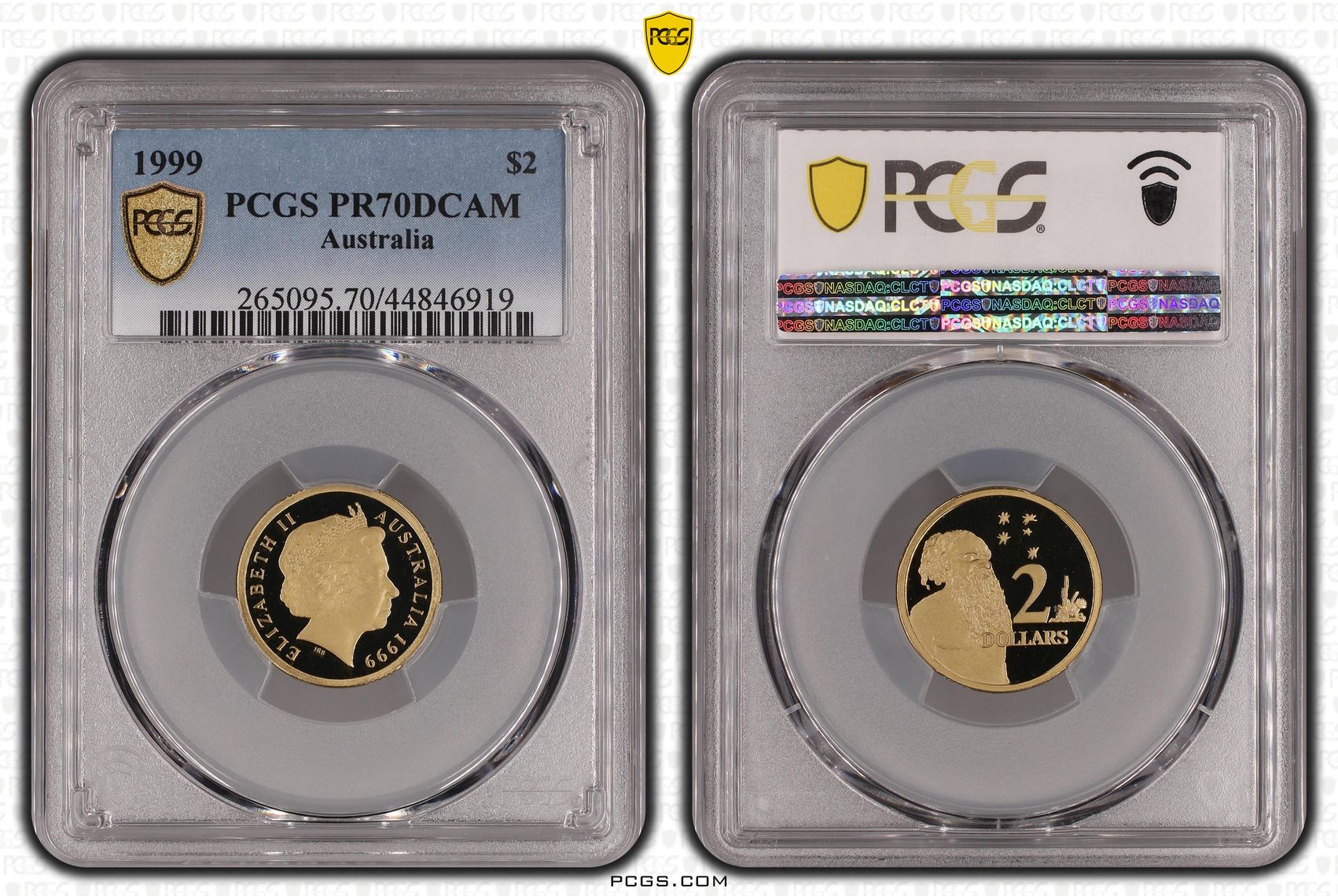 1999 Australia Two Dollar, $2 PCGS - PR70DCAM POP 9/0 -919