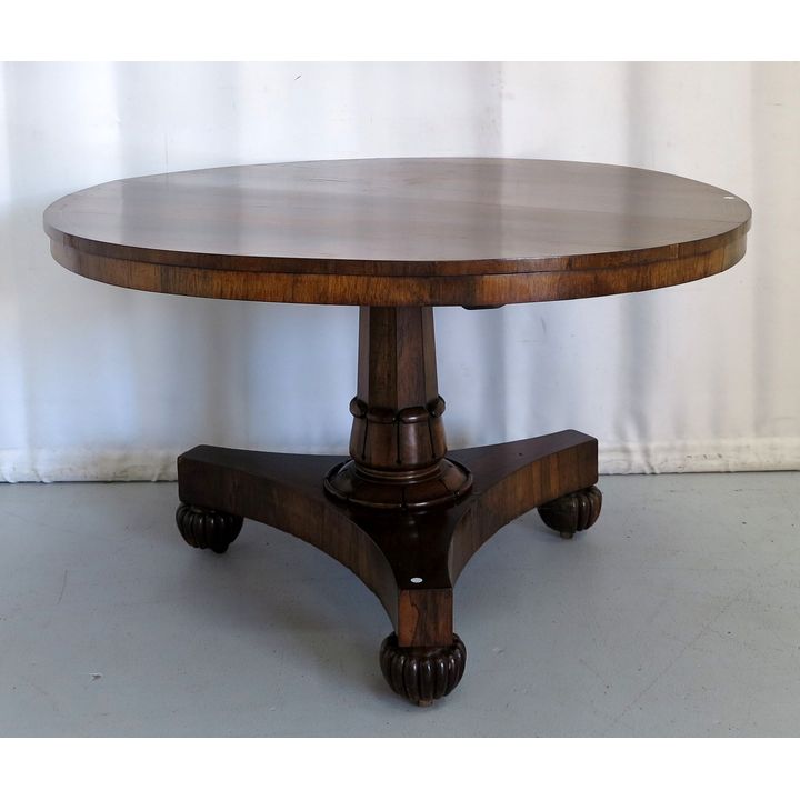 VICTORIAN ROSEWOOD TILT-TOP BREAKFAST TABLE