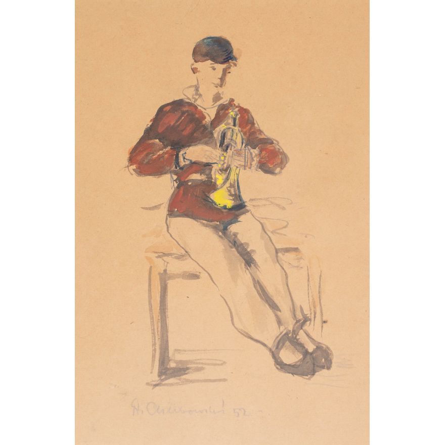 Stanisław Chlebowski | Chłopiec z trąbką, 1952 r.